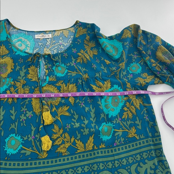 Natural Life Maribel Top boho lightweight floral peasant spring XL - Picture 6 of 10
